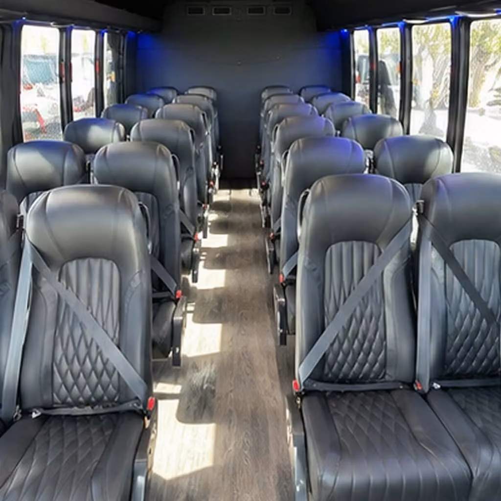 28 passenger minibus inside