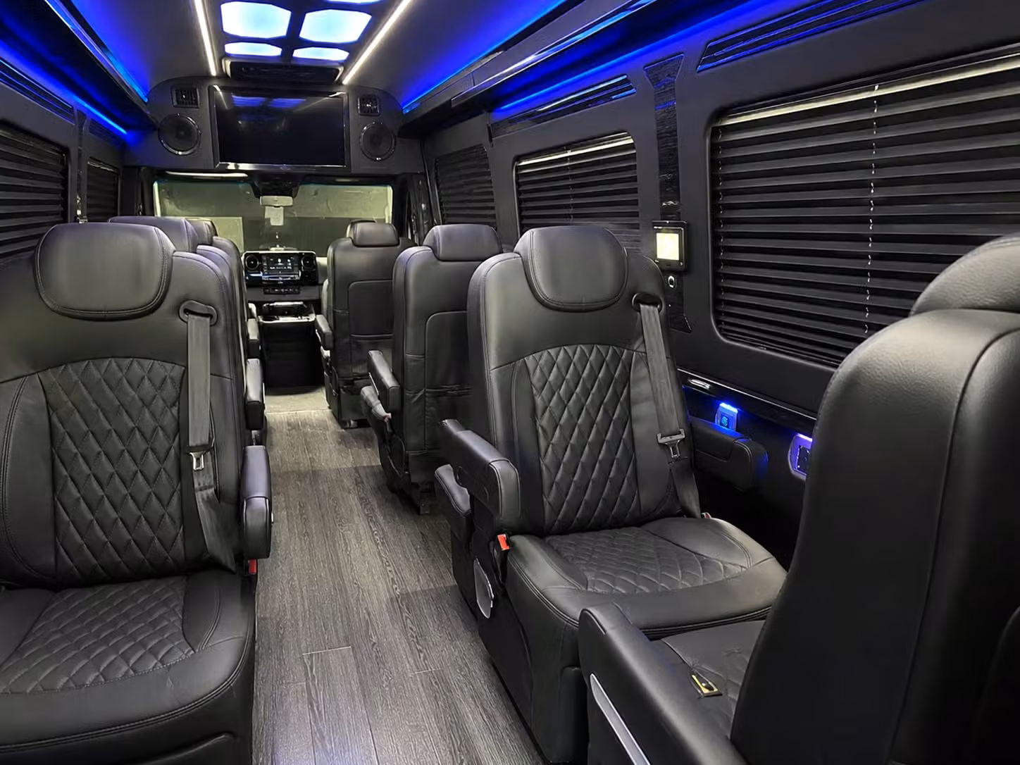 sprinter van with driver inside